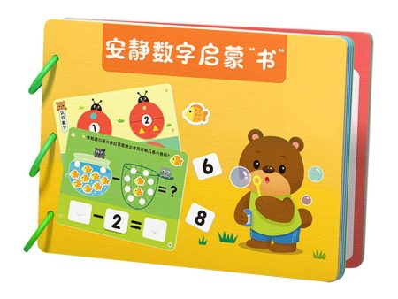 Montessori Toy Easy Use Durable Early Learning Interaction Game Sticker Book Style B on Sale