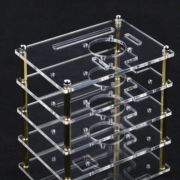 4-Layer Clear Case Enclosure with Cooling Fan for Raspberry Pi Online Sale