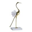 Brass Crane Statue Modern Figurine Sculpture for Home Porch Shelves Style D Cheap