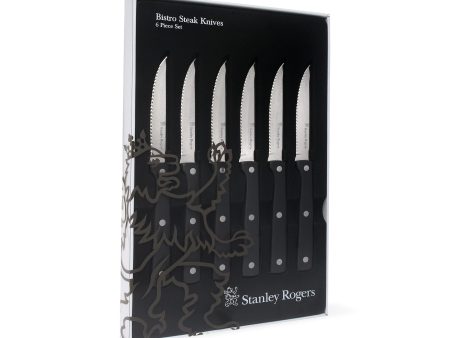 Stanley Rogers Bistro Set of 6 Steak Knives Online now