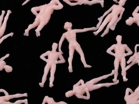 1 87 Scale Mini Plastic People Figures Miniatures Beach Crowd Model Trains HO For Discount