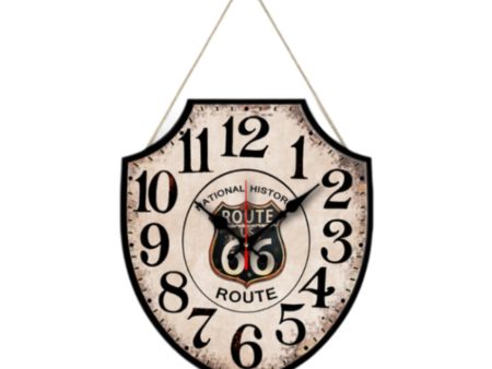 Vintage Wall Clock Crafts Ornament Wood Clock for Home Use Farmhouse Bedroom White Fashion