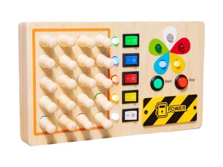 Wooden Busy Board Parent Child Play Role Game Educational Toy Montessori Toy For Cheap