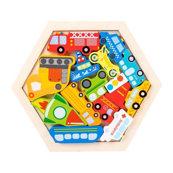 Wooden Infant Puzzles Cute for Kids Beginner Preschool Educational Activity Cheap