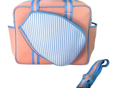 Pickleball Bag Tennis Racket Bag Racquet Carrying Bag Lightweight Tennis Bag Pink and Blue on Sale