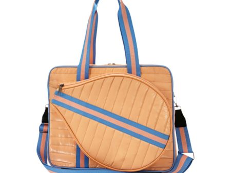 Pickleball Bag Tennis Racket Bag Racquet Carrying Bag Lightweight Tennis Bag Orange and Blue Fashion