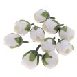 Silk Flower Head Buds DIY Craft Wedding Headband Clip Decor  White Hot on Sale