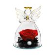 Forever Rose Ornament Elegant Preserved Rose in Glass for Mum Daughter Women red Sale