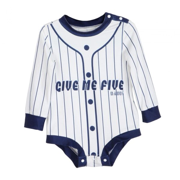 Baseball Jersey Baby Bodysuit Cartoon for Photography Props Party Daily Wear 18 to 24M Online