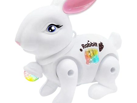 Baby Crawling Toy Movements Jumping Bunny Toy for Party Favor Gift Preschool White on Sale