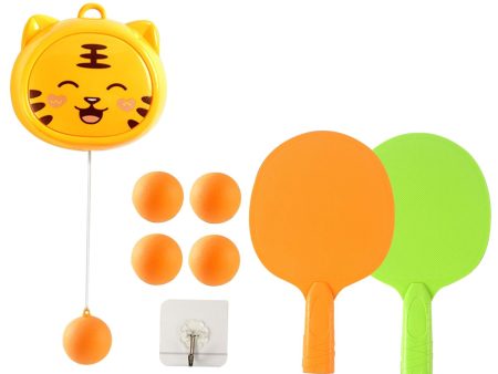 Hanging Table Tennis Set Tennis Practice Equipment Girls Kids Adults Tiger 2 Beats 5 Ball on Sale