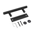 12inch Sliding Barn Door Handle Set Sturdy Simple Assembly Flush Finger Pull Discount