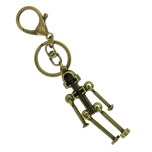 Novelty New Steampunk Lobster Screw Robot Pendant Key Ring Clips Keychain for Home Car Key Organization Online Sale