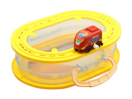 Rail Car Storage Box Portable Car Toy Organizer for Boys Girls Children Kids Red High Speed Car For Cheap