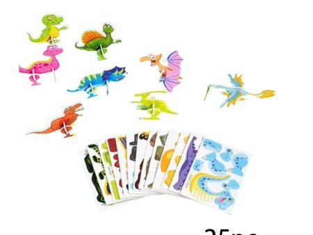 3D Cartoon Jigsaw Puzzles Learn Activities Fine Motor Skills Montessori Toys dinosaur Discount