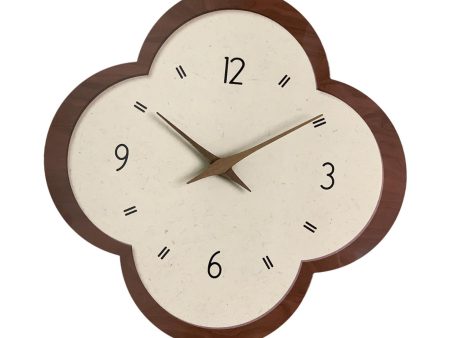 Wall Clock Modern Housewarming Gift Non Ticking for Living Room Hotel Office Flower Shape Online