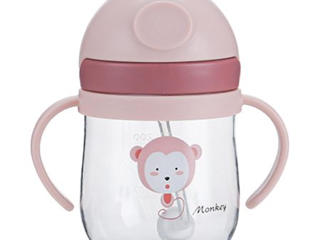 Silicone Training Cup 8.5oz Portable Baby Sippy Cup for Baby Boys Girls Kids Pink Hot on Sale