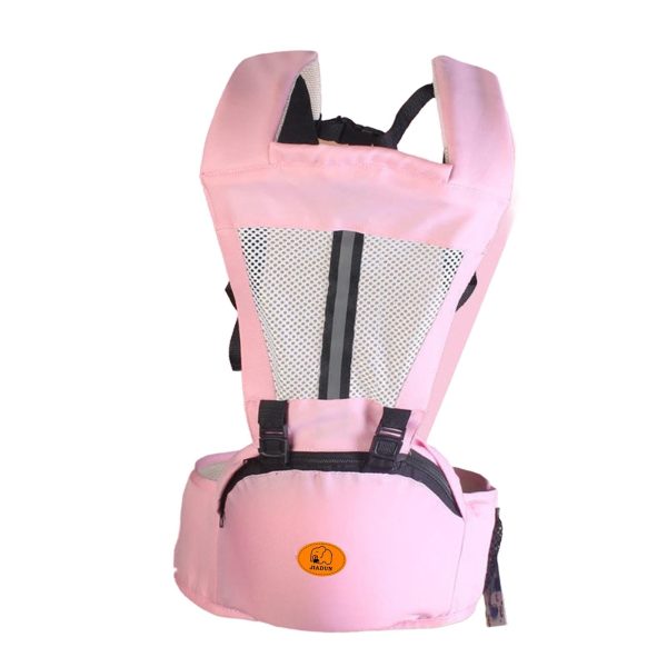 Baby Body Holder with Back Support Breathable for Mom Dad Travelling Newborn Pink Fashion