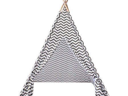 Kids Teepee for Indoor Outdoor Hut Playhouse for Parties Backyard Parks Stripe Online now