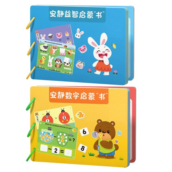 Montessori Toy Easy Use Durable Early Learning Interaction Game Sticker Book Style C Hot on Sale