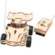 Remote Control Car Toy Wooden Science Experiment Kits RC Car DIY for School Sale