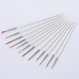 12Pcs Paint Brush Miniature Brushes Perfect for Fine Detailing Art Painting Supply