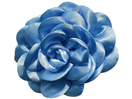 Flower Brooch 3.94   Floral Hair Pins for Women Decorative Elegant Lapel Pin Blue Discount