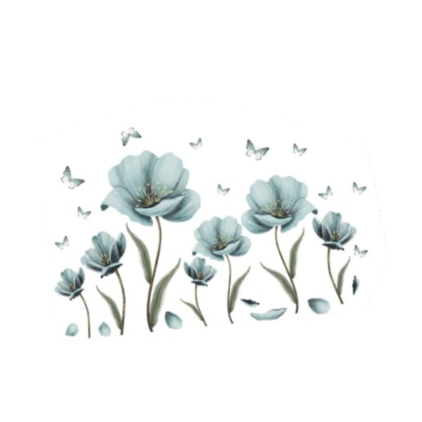 Flower Wall Decals PVC Murals for Sofa TV Background Bedroom Home Decoration Online now