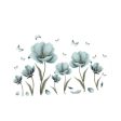 Flower Wall Decals PVC Murals for Sofa TV Background Bedroom Home Decoration Online now