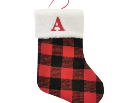 Christmas Stockings Portable Xmas Fireplace Socks for Holiday Home Fireplace Letter A Fashion