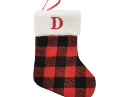 Christmas Stockings Portable Xmas Fireplace Socks for Holiday Home Fireplace Letter D Fashion