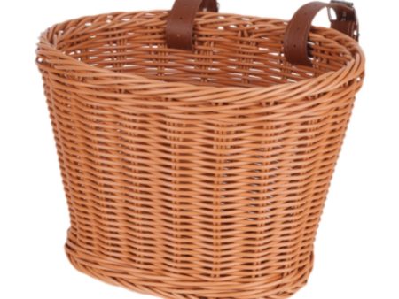 Kids Bike Basket Portable Bicycle Basket for Riding Boys Girls Balance Bikes Brown S Supply