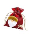 Christmas Drawstring Gift Bag Red for Family Gatherings Supplies Party Favor S  old man Online Sale