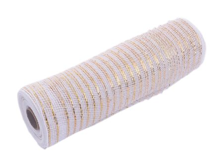 Metallic Foil Roll 10Yard Christmas Poly Mesh Ribbon for Christmas DIY Party Online Sale