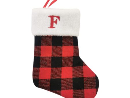 Christmas Stockings Portable Xmas Fireplace Socks for Holiday Home Fireplace Letter F For Sale