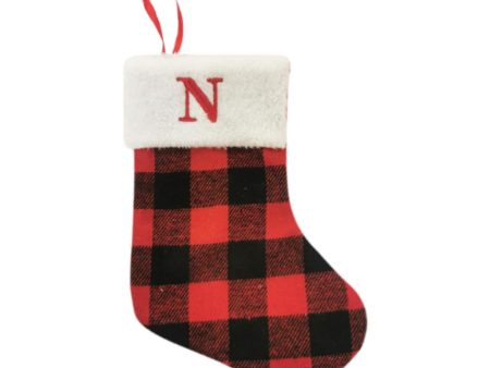 Christmas Stockings Portable Xmas Fireplace Socks for Holiday Home Fireplace Letter N Fashion