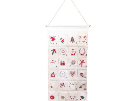 Christmas Advent Calendar Hanging Storage Bag for Office Bedroom Living Room Sale