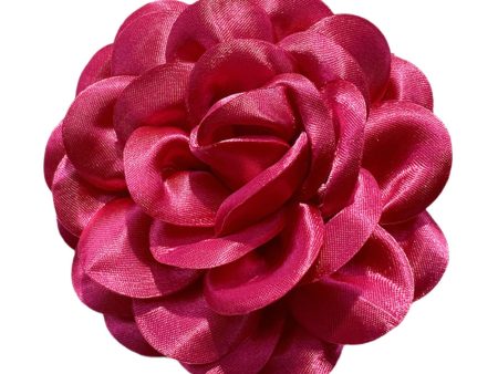 Flower Brooch 3.94   Floral Hair Pins for Women Decorative Elegant Lapel Pin Rose Red For Discount