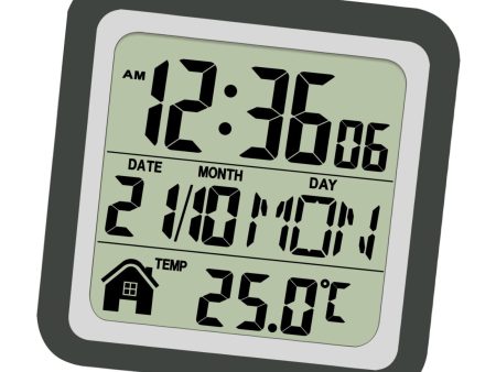 Indoor Temperature Dispaly Meter White Desk Temperature Display Easy to View Black Cheap