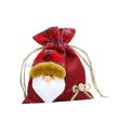 Christmas Drawstring Gift Bag Red for Family Gatherings Supplies Party Favor S  old man Online Sale