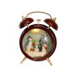 Christmas Snow Globe Alarm Clock Festival Wood Home Decor Christmas Ornament Discount