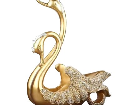 Wine Bottle Holder Modern Swan Sculpture for Creative Home Wine Lovers Gifts Gold Discount