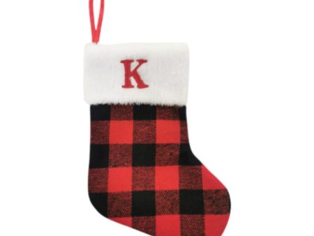 Christmas Stockings Portable Xmas Fireplace Socks for Holiday Home Fireplace Letter K For Discount