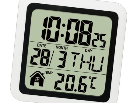 Indoor Temperature Dispaly Meter White Desk Temperature Display Easy to View White Discount