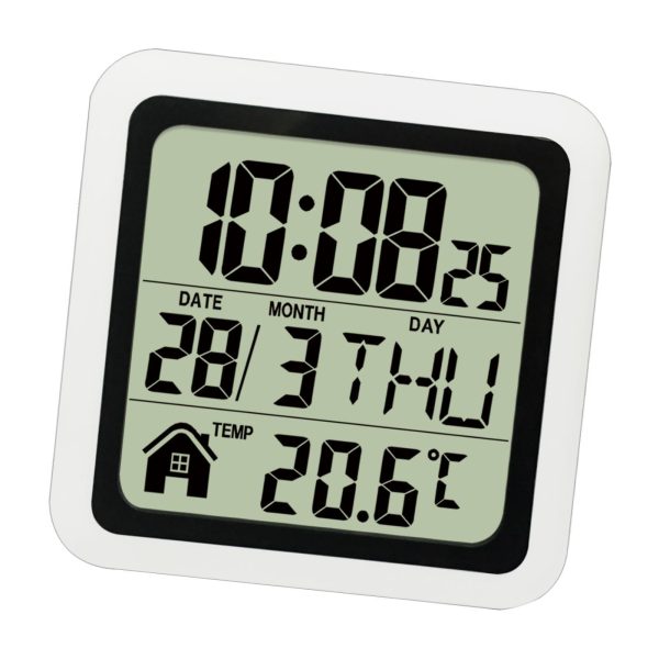 Indoor Temperature Dispaly Meter White Desk Temperature Display Easy to View White Discount