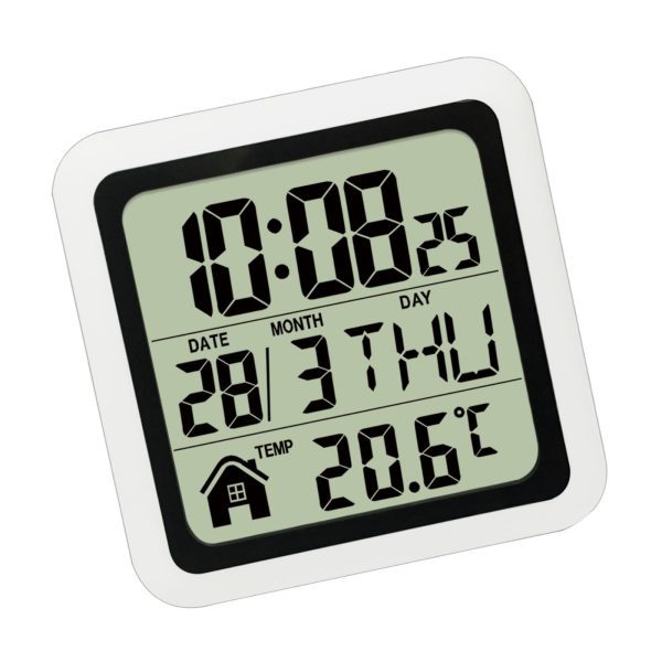 Indoor Temperature Dispaly Meter White Desk Temperature Display Easy to View White Discount